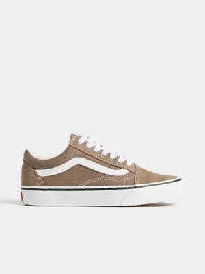 Vans Women's Old Skool Colour Theory Checkerboard Walnut/White Sneaker