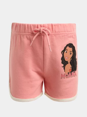 Jet Younger Girls Moana Peach Fleece Shorts