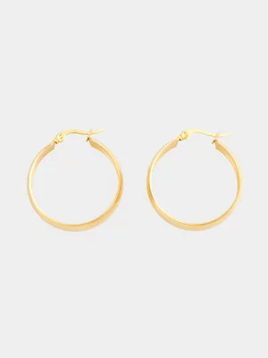 Redbat Women's Stainless Stell Gold Plated Earrings