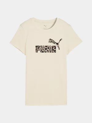 Puma Womens Graphic Animal Alpine Snow Tee