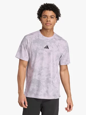 adidas Mens Power All Over Print Ice Lavender / Powder Plum / Grey Tee