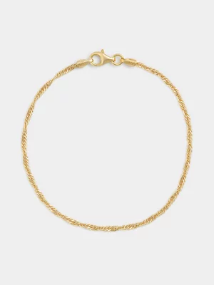 Yellow Gold Vermeil Singapore Bracelet