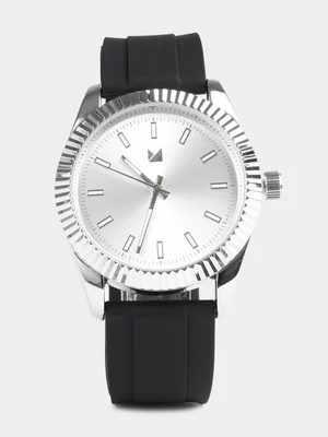 Markham Men's Classic Silicone Black Watch