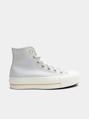 Women's Converse CTAS Lift Platform Neautral/White Sneaker 