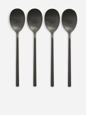 Jet Home Black 4 Piece Spoon Set