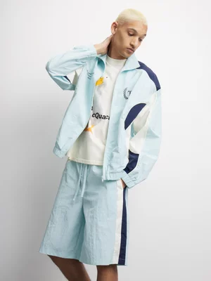 The FIX Men's Light Blue Co-Ord Bermuda Shorts