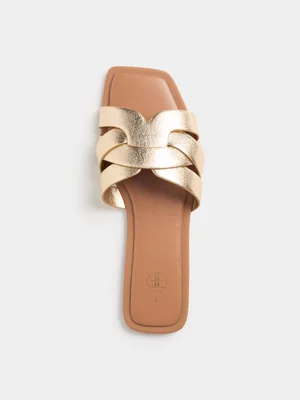 Cross Over Slip On Sandals