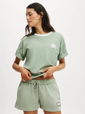 Women's Cotton On Green Active Graphic T-Shirt