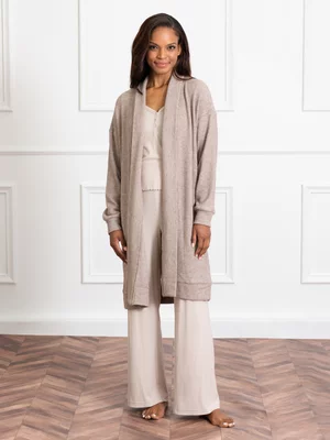 Granny Goose Rayon Blend Knit Gown Natural