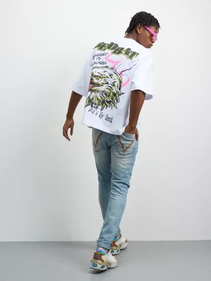 Redbat Men's Eagle Graphic White T-Shirt 