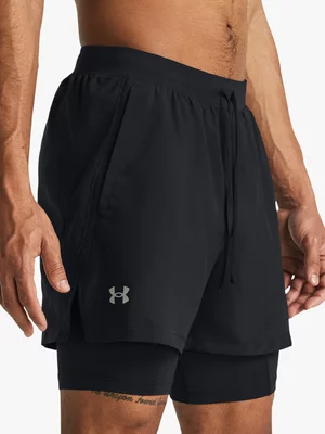 Under Armour Mens Launch 5" 2in1 Black Shorts