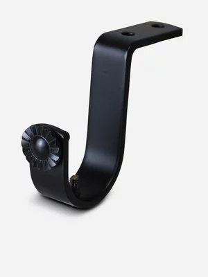 25mm Steel Ceiling Bracket Black