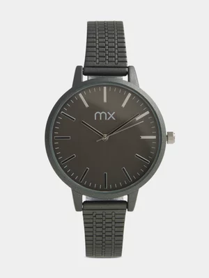 MX Gunmetal Plated Charcoal Dial Bracelet Watch 