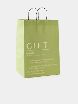 TYPO Green Gift Bag - Large
