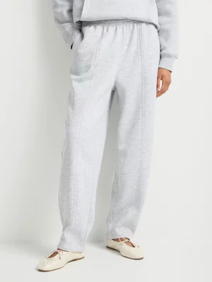 Panel Detail Barrel Leg Pants