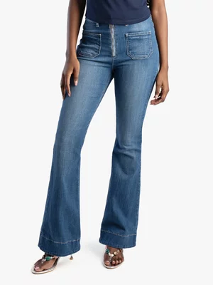 Women's Sissy Boy Natural Ingrid High Waist Flare Jeans