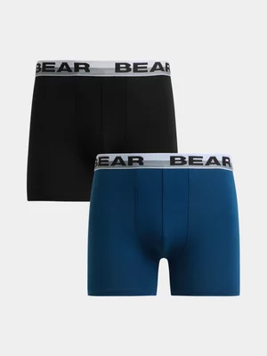 Jet Men's Shiraz Retro Bear Printed 2 Pack Trunks 