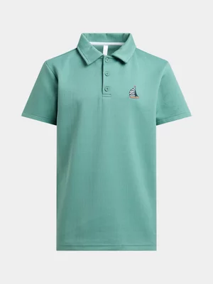 Exact Younger Boy's Green Textured Golfer