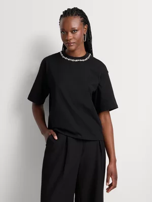 Diamante Highneck T-Shirt