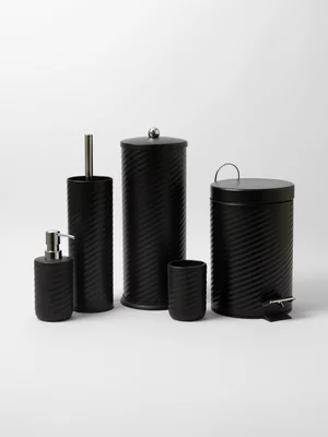 S&P Suds Linear Bathroom Set Black 5Pc