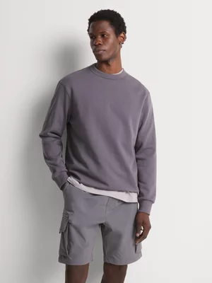 Relay Jeans Men's Nylon Utility Charcoal Shorts