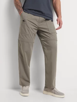 Union-DNM Men's Zip Off Cargo Grey Pants