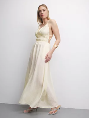 The FIX Women's Lemon Strappy Maxi Dress