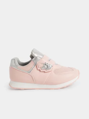 Exact Younger Girl's Pink & Silver Sneakers