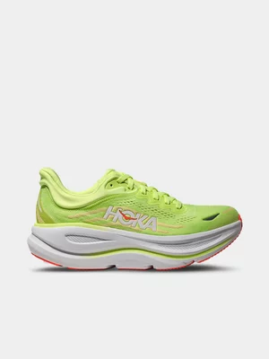 Hoka Womens Bondi 9 Neon Yuzu/Sunlight Running Shoes 