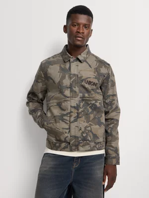 Union-DNM Men's Camouflage Denim Jacket