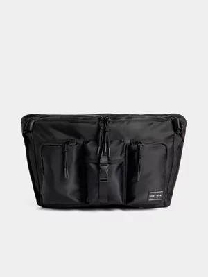 Relay Jeans Men's Utilitarian Black Strap Bag