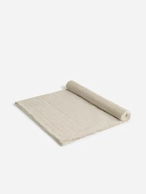 Jet Home Natural Jacquard Stripe Blanket 220x200cm