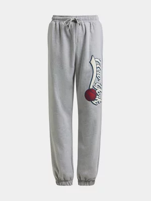 Exact Younger Boy's Grey Graphic Print Joggers