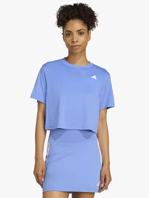 adidas Womens Training Essentials Blue Boxy Tee