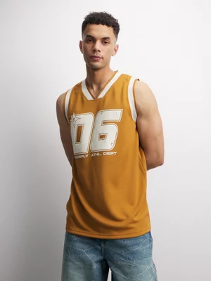 The FIX Men's Yellow Co-Ord Basketball Vest
