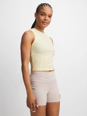 TS Womens Contour Sorbet Yellow Tank Top