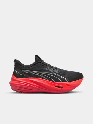 Puma Mens Magmax Nitro 2 Black/Ultra Red Running Shoes 