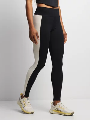 TS Womens Shape Luxe Colourblock Black/Milk Long Tights