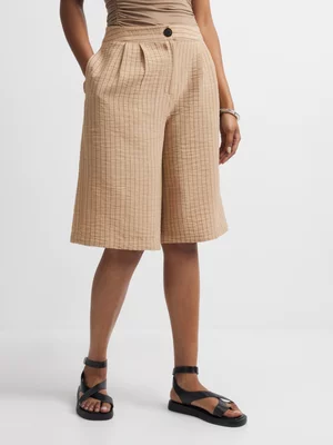 Jet Women's Stone Stripe Faux Linen  Short