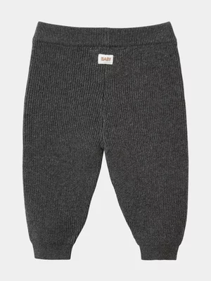 Cotton On Baby Grey Organic Knit Leggings