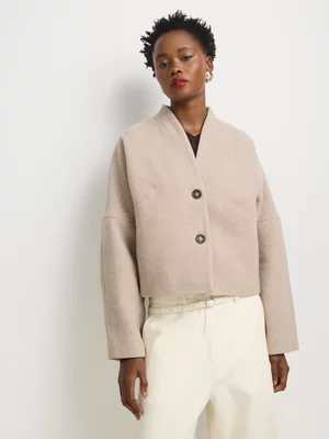 Luella Wool Blend Cocoon Jacket