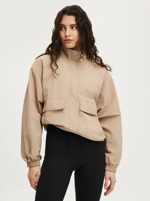 Women's Cotton On Active Latte Utility Windbreaker Jacket