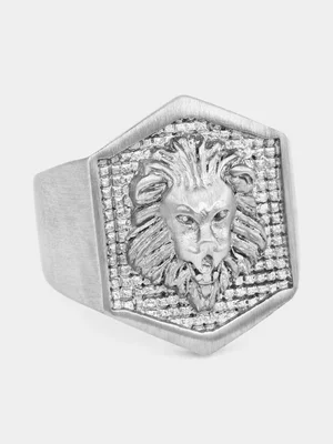 Stainless Steel Lion Head Dress Ring