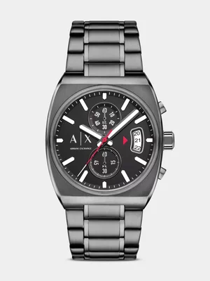 Armani Exchange Gun Pl SS Chr Brc Watch