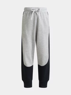 Jet Younger Boys Grey Melange Colour Block Jogger