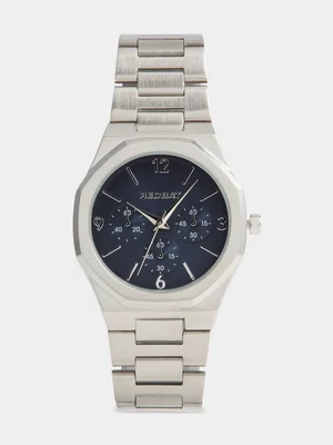 Redbat Unisex Hex Metal Silver/Teal Watch 