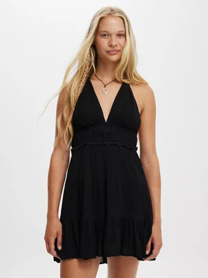 Women's Cotton On Black Danielle Halter Sundress