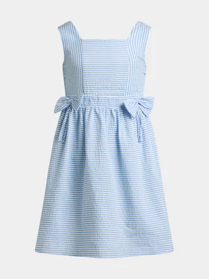 Jet Older Girls Blue Bow Dress