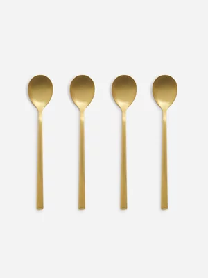 Jet Home Gold 4 Piece Teaspoon Set