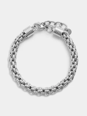 Tempo Jewellery Stainless Steel Popcorn Bracelet